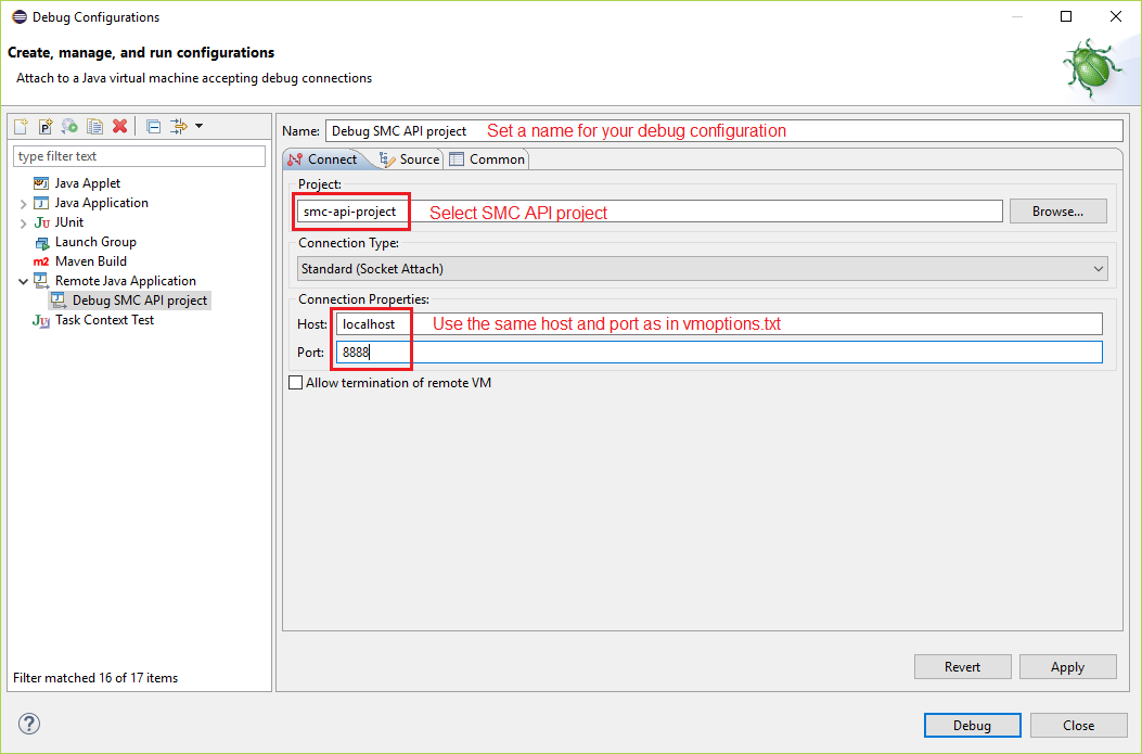 Debug Configuration